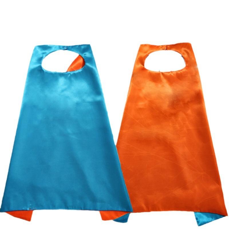 子供用マント ハロウィン コスプレ衣装 DIY 塗り絵可能 ケープ ブラック ピンク系 ブルー レッド グリ..