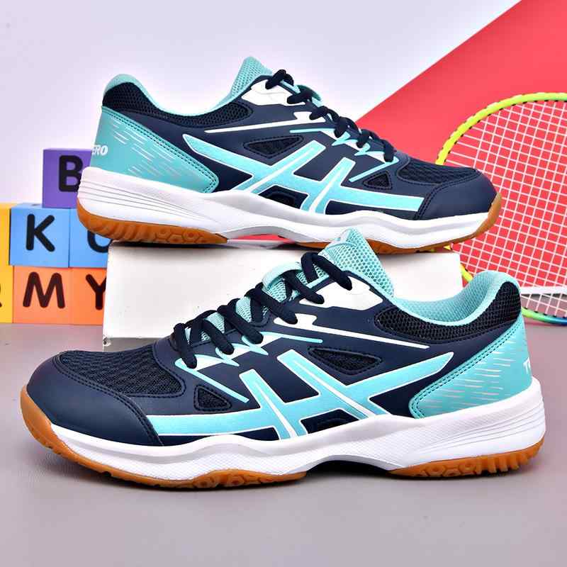 スニーカー メンズ レディース バドミントンシューズ 卓球シューズ テニスシューズ トレーニングシューズ ローカット 紐 軽量 紺 白 春夏 秋冬