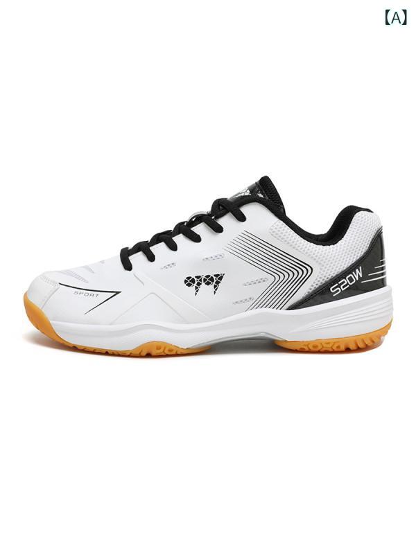 羽毛球シューズ 男女兼用 ローカット スポーツシューズ 運動靴 体育館シューズ 卓球 テニス 練習 試合 滑り止め 白 黒 緑 青 ピンク