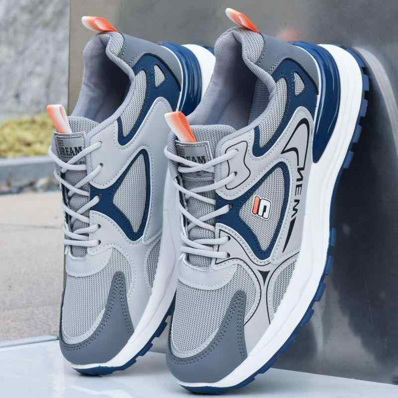 スニーカー メンズ ランニングシューズ スポーツシューズ 運動靴 軽量 柔軟 快適 通気性 メッシュ 灰色 黒色 カーキ色 39 40 41 42 43 44