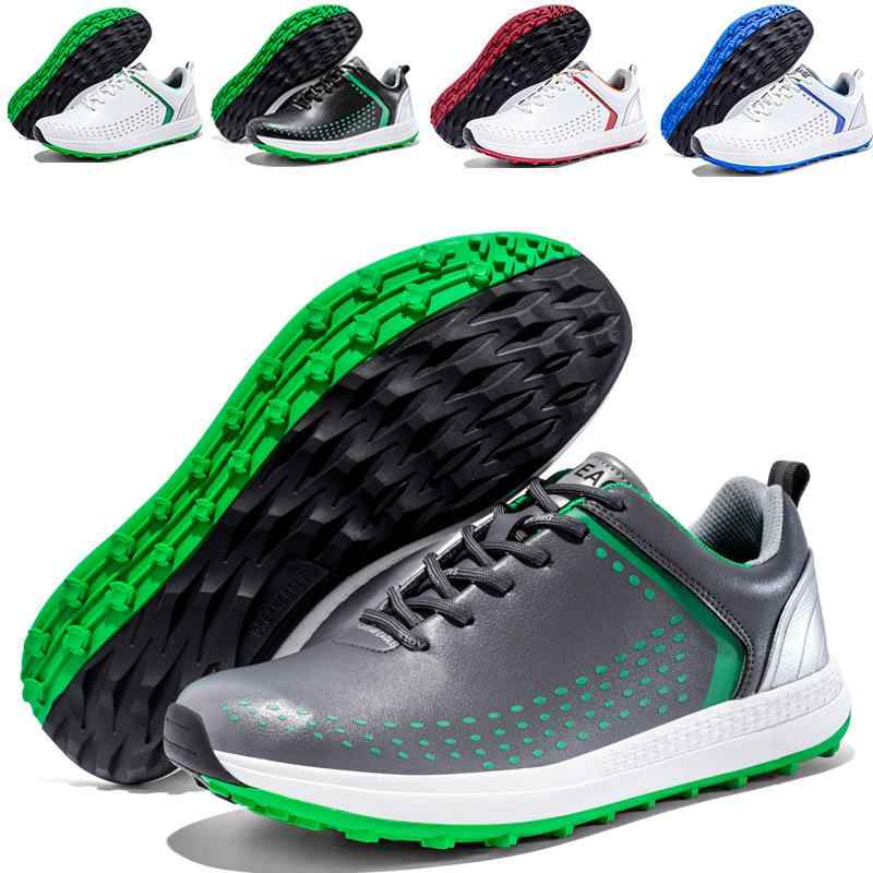 ゴルフシューズ 男性用 屋外 スポーツシューズ 通気性 普段使い スニーカー 親子向け 白 緑 白 青 灰 緑 黒 緑 白 赤