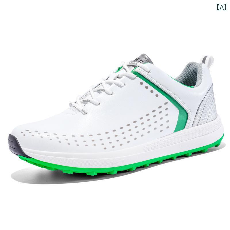 ゴルフシューズ 男性用 屋外 スポーツシューズ 通気性 普段使い スニーカー 親子向け 白 緑 白 青 灰 緑 黒 緑 白 赤