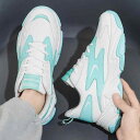 スニーカー メンズ レディース 運動靴 ランニングシューズ 厚底 ローカット カジュアル 白 黒 軽量 普段使い スポーツ 通気性 耐摩耗性 春夏秋冬 白冰藍 ...