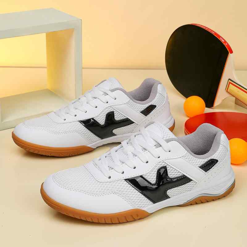 シューズ 男女兼用 羽毛球鞋 卓球シューズ 運動靴 滑り止め 衝撃吸収 通気性 クッション性 ローカット ..