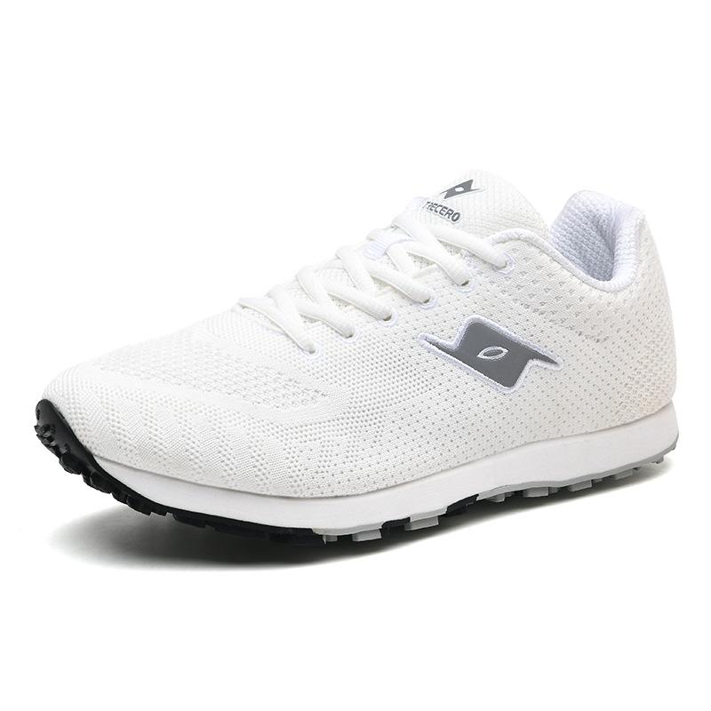 スニーカー レディース メンズ 運動靴 スポーツ トレーニング ランニング 滑り止め 軽量 体育 運動会 陸上 練習用 春夏秋冬 黒 青 白