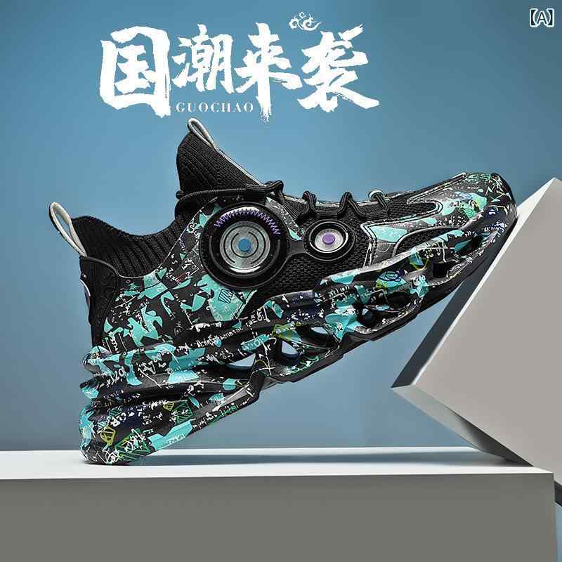 スニーカー メンズ 男性用 通気性 スポーツ ランニングシューズ 運動靴 ファッション カジュアル 黒 白..