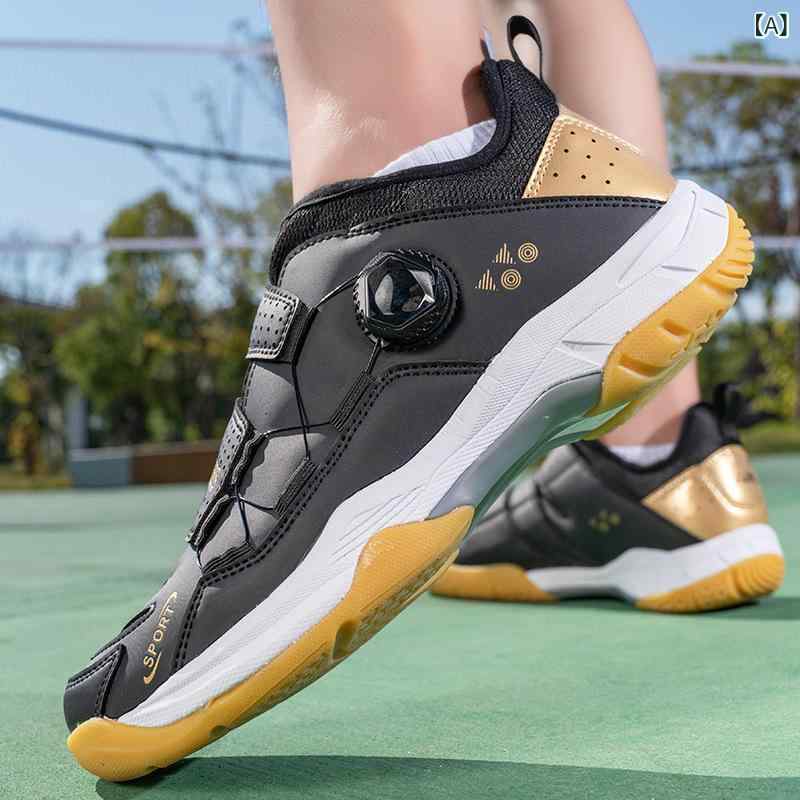 シューズ スポーツシューズ 羽毛球 バドミントン テニス 卓球 運動靴 スナップボタン式 ローカット スポーティ カジュアル 男女兼用 滑り止め 黒 金 白 赤 青 春秋冬