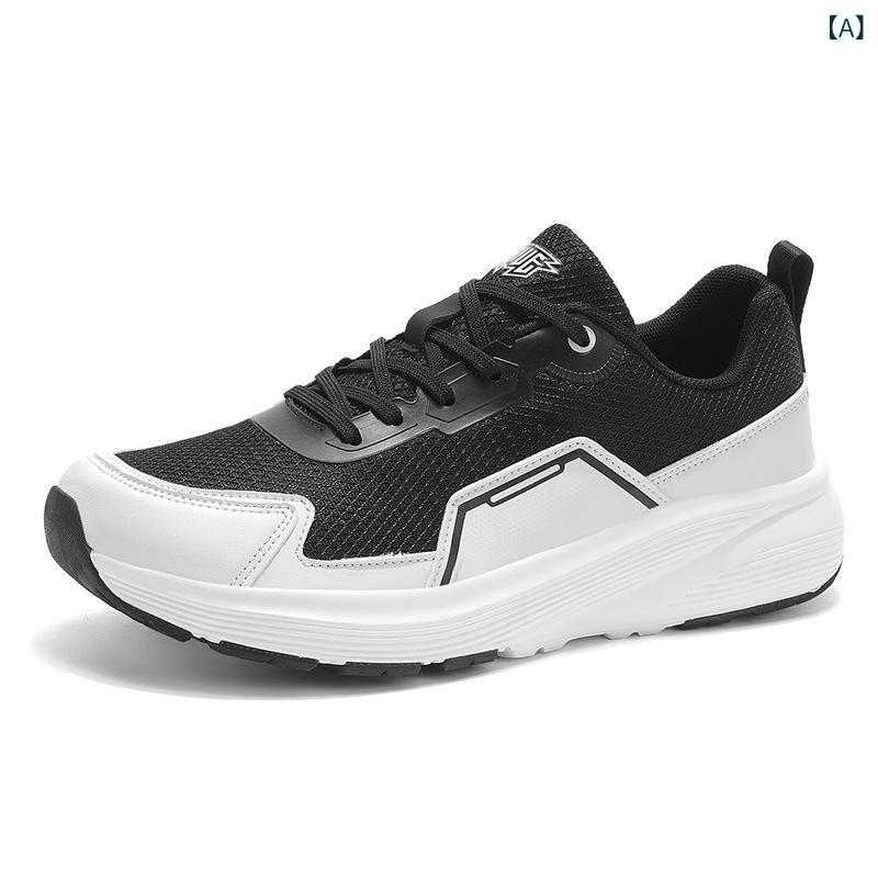 スニーカー メンズ 男性用 ランニングシューズ 幅広 甲高 スポーツシューズ メッシュ 黒 白 36 37 38 39 40 41 42 43 44 45 46 春夏 秋 普段使い