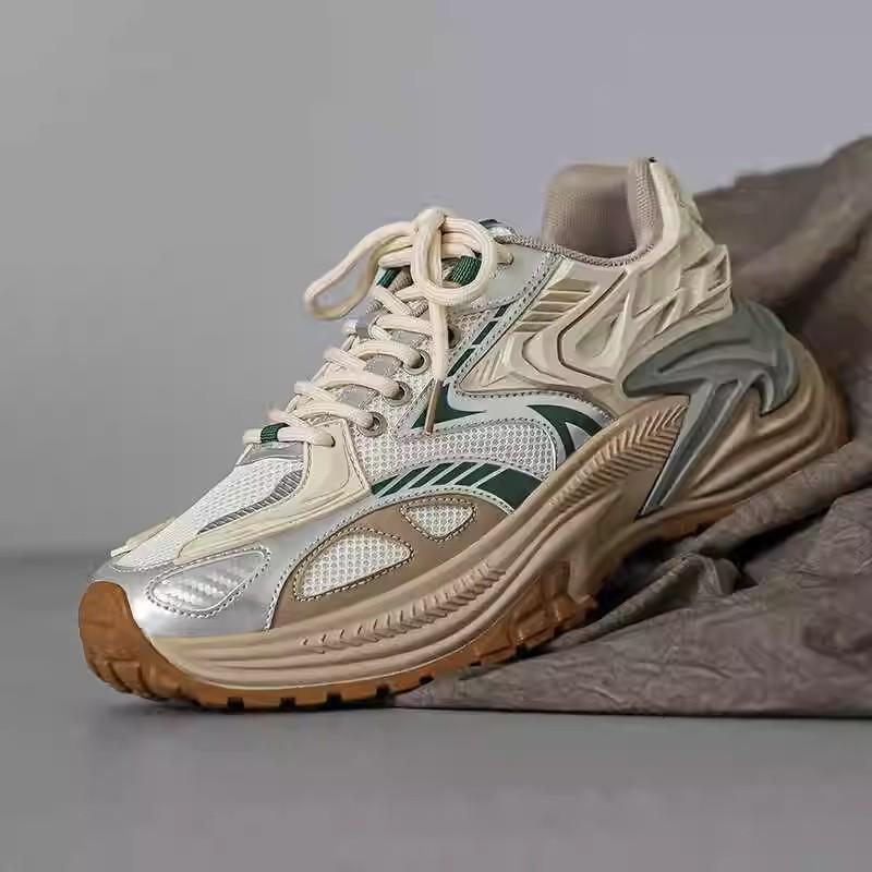 スニーカー メンズ 厚底 スポーツシューズ カジュアル メッシュ 運動靴 3cm~5cm 紐靴 黒 白 グレー ブルー グリーン 春