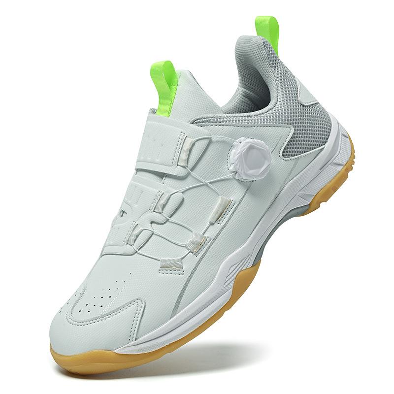 羽毛球シューズ テニスシューズ メンズ レディース トレーニングシューズ 運動靴 牛筋底 グリップ性 滑り止め 通気性 白 緑 白 オレンジ 黒