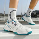羽毛球シューズ メンズ レディース 滑り止め ゴム 紐なし 体育館シューズ 通気性 スポーツシューズ ローカット スニーカー 運動靴 トレーニングシューズ 白 ...
