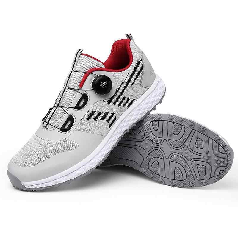 ゴルフシューズ 男女兼用 スポーツシューズ 紐なし スニーカー メッシュ 運動靴 ランニング ウォーキン..