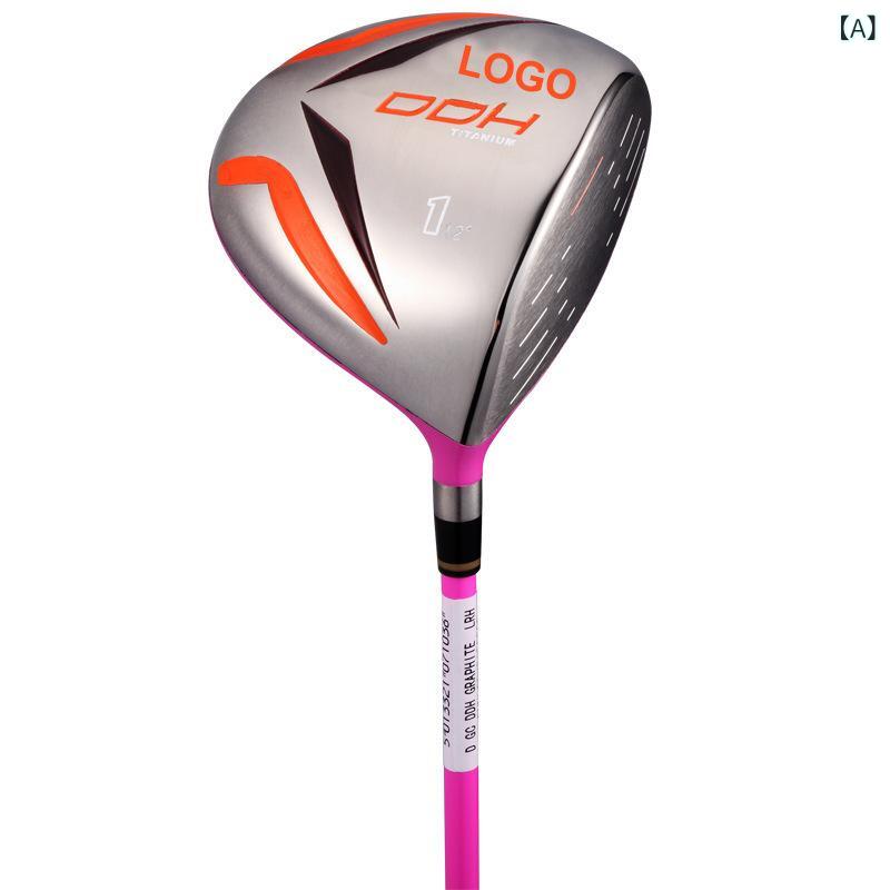 ゴルフクラブ レディース 1W 12° チタン合金 ヘッド カーボンシャフト ゴルフ スポーツ 運動 桃紅色