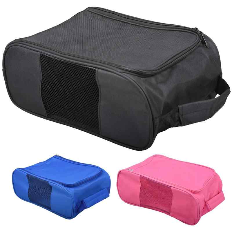 ゴルフ シューズバッグ 軽量 通気性 防塵 男女兼用 アウトドア スポーツ シューズ 収納袋 ゴルフバッグ..