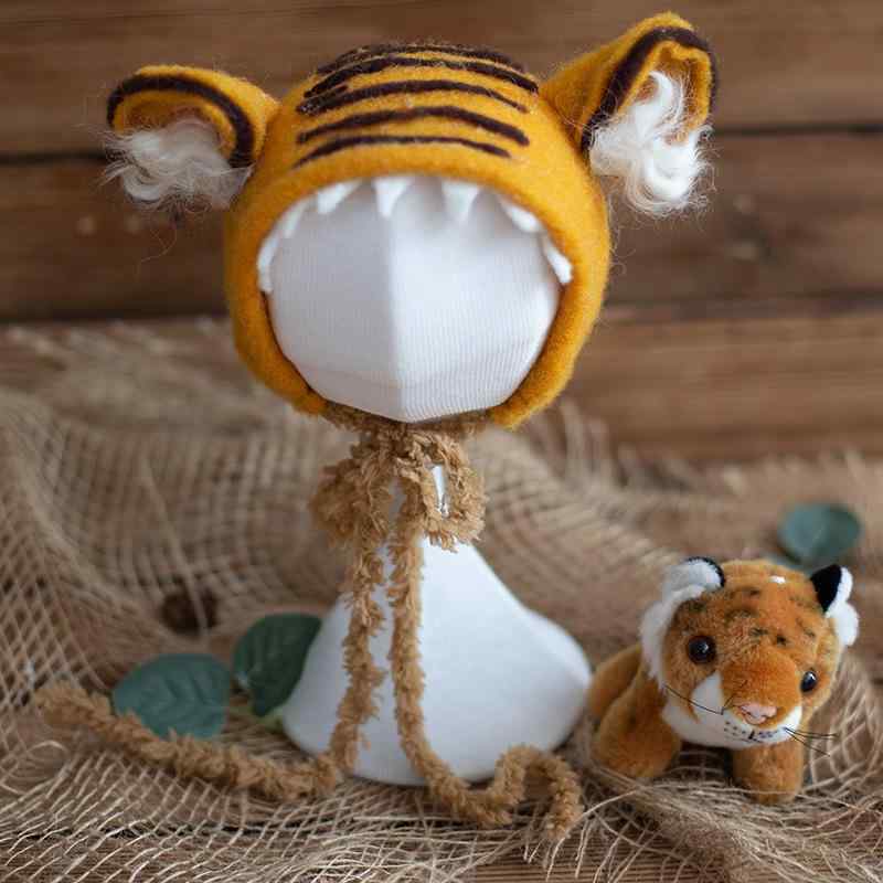 ベビー帽子 新生児用 男女兼用 コットン 手編み 写真撮影用 小道具 白 黄色 布製 かわいい シンプル