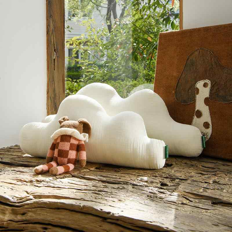 ベビー用枕 ベビー 抱き枕 ぬいぐるみ クッション 安眠枕 ポリエステル繊維 綿 月 見月 山 見山 雲 見..