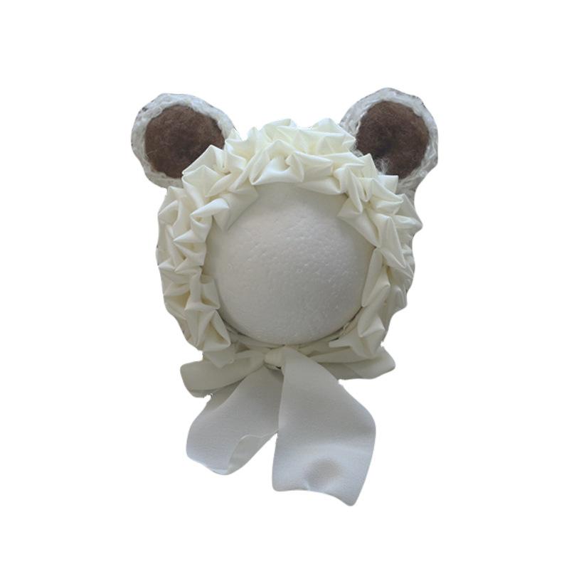 帽子 ベビー 新生児 男の子 女の子 写真撮影用 ニット帽 手編み かわいい カートゥーンスタイル