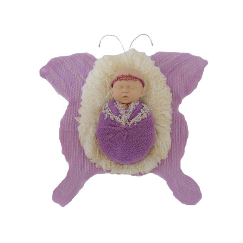撮影用小物 ベビー 男女兼用 蝶々モチーフ ウールフェルト 新生児 スタジオ写真 撮影道具