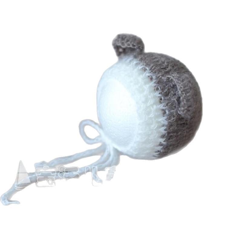 帽子 ベビー 新生児 赤ちゃん 手編み ニット帽 モヘア ウール フォト 写真 撮影用 かわいい パステルカ..