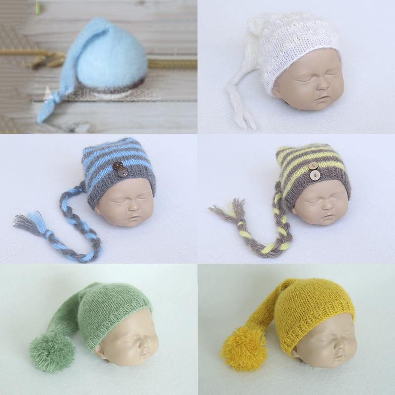 帽子 ベビー 男女 新生児 写真用 小道具 高級 モヘア ウール 手編み かわいい