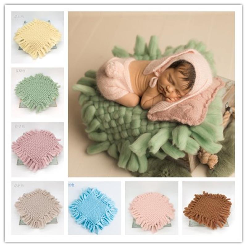 ベビー 写真撮影用 背景シート ブランケット 赤ちゃん 子供 撮影道具 編み込み 正方形 デコレーション ..