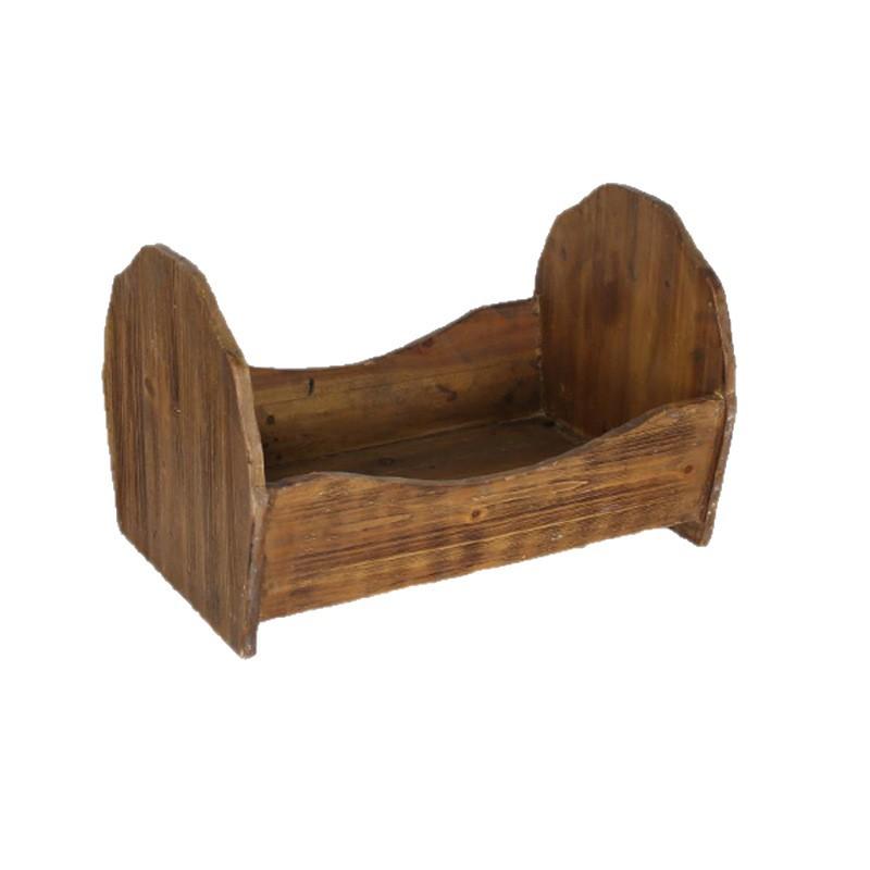 ベビー ベッド 新生児 男女兼用 赤ちゃん 写真撮影用 木製 ミニサイズ ホワイト コーヒー色