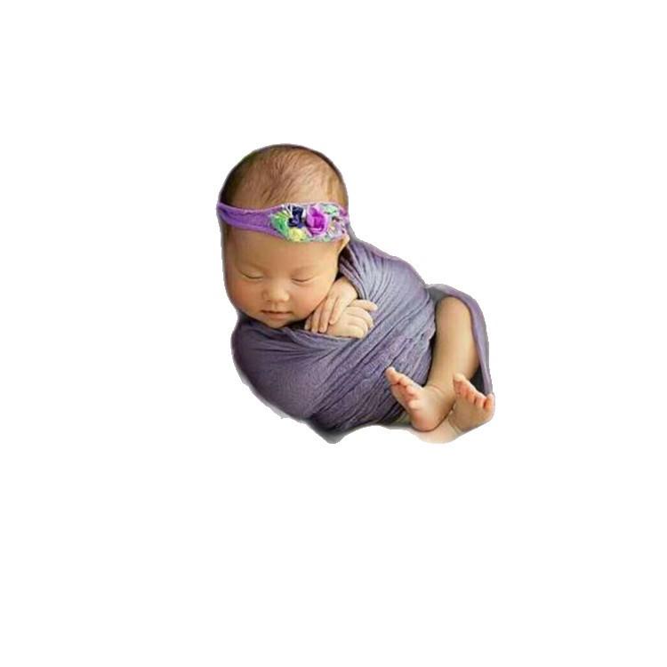 ヘアバンド ベビー 新生児 写真撮影用 手作り 髪飾り かわいい 赤ちゃん スタジオ 記念撮影(4)