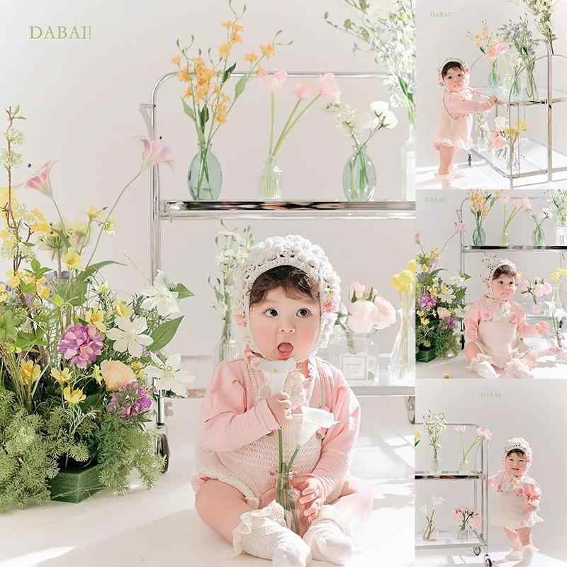 ベビー服 春 百日祝い 撮影用 新生児 セレモニードレス 帽子付き 麻混 ショートスリーブ ロンパース カ..