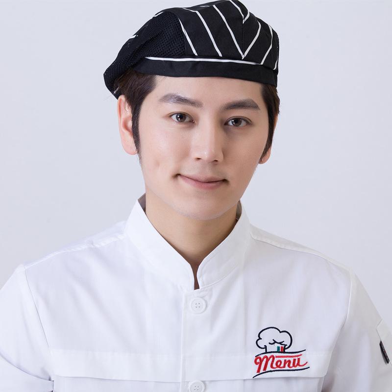 帽子 レディース メンズ 厨房帽子 料理用 飲食店用 防油 防煙 メッシュ ベレー帽 春秋 ブラック ワイン..