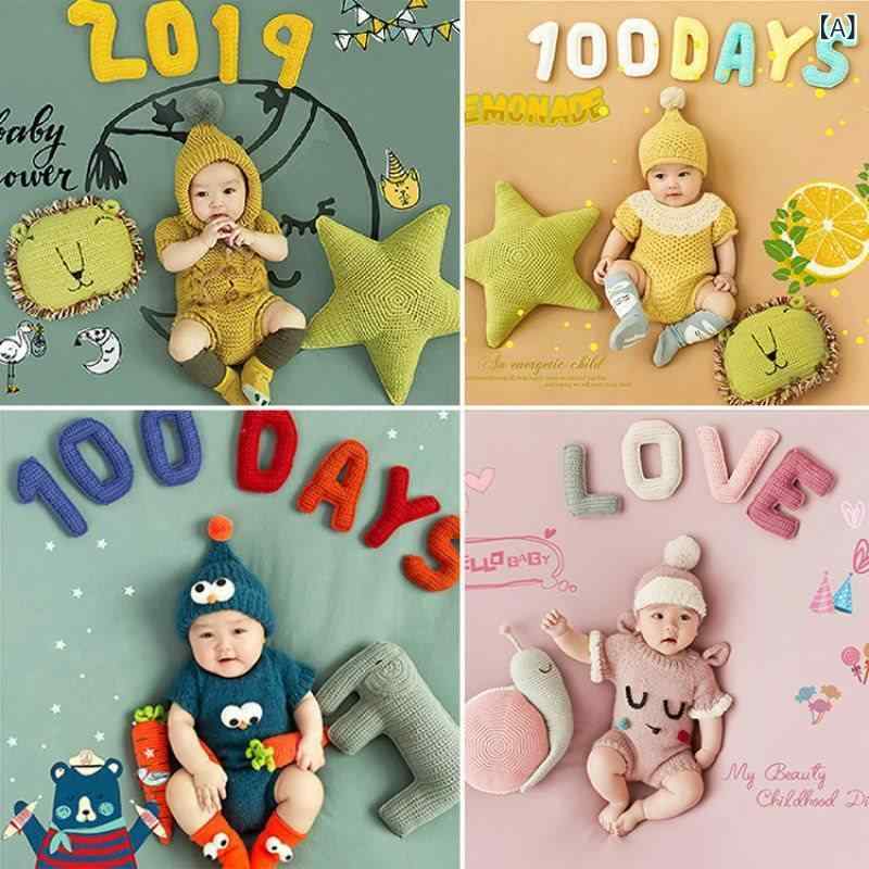 写真撮影用背景布 ベビー 100日祝い 寝相アート お昼寝アート 撮影道具