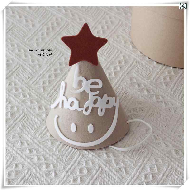 誕生日帽子 ベビー 100日祝い ハーフバースデー パーティー かわいい デコレーション 飾り付け 写真道具