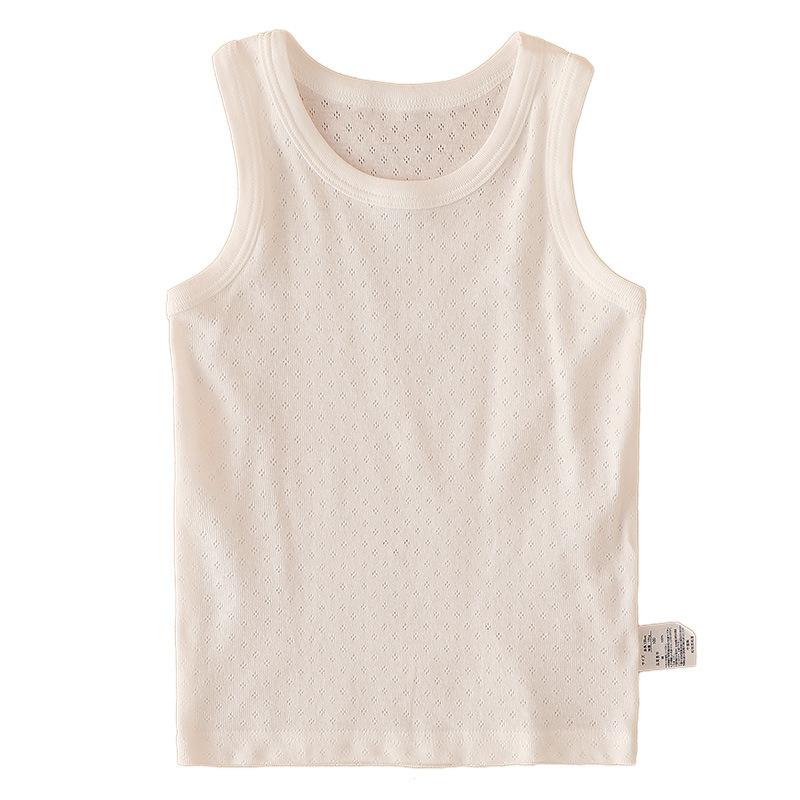 子供服 タンクトップ 男の子 女の子 ベビー服 メッシュ ノースリーブ シャツ インナーシャツ 綿100% 薄..