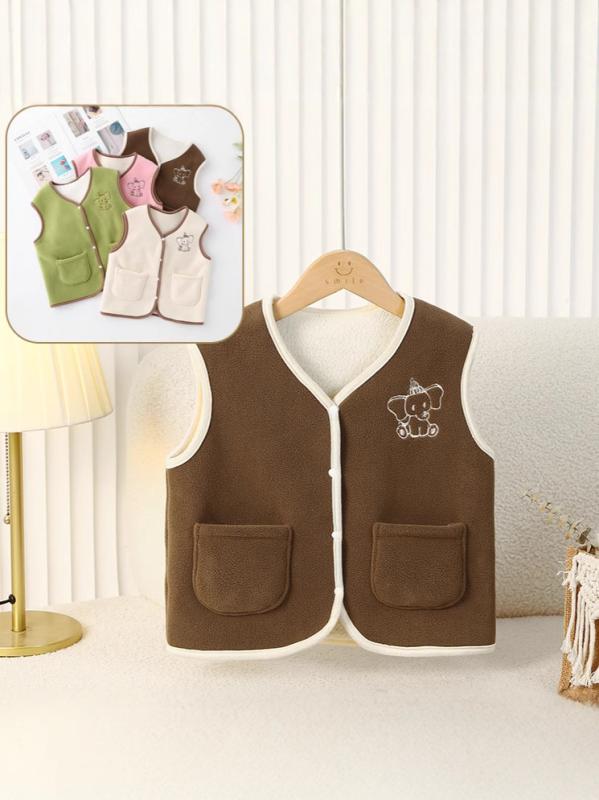 子供服 ベスト A類 ベビー キッズ 奥利绒 フリース 厚手 あったか ノースリーブ ジャケット カーディガ..