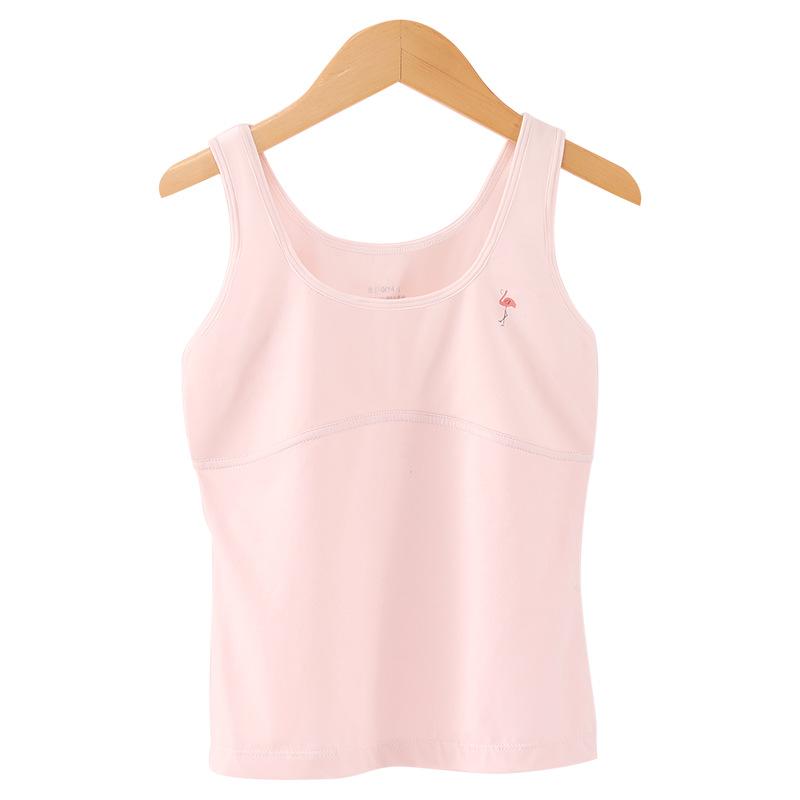 子供用タンクトップ 女の子 小学生 8歳-12歳 女子 女児向け 綿100% ニット 背心 インナーシャツ
