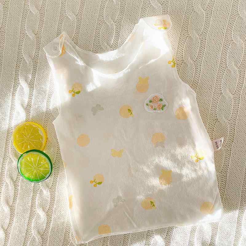 ベビー服 小背心 タンクトップ 新生児 赤ちゃん 子供服 女の子 薄手 ノースリーブ トップス 綿100% 接..