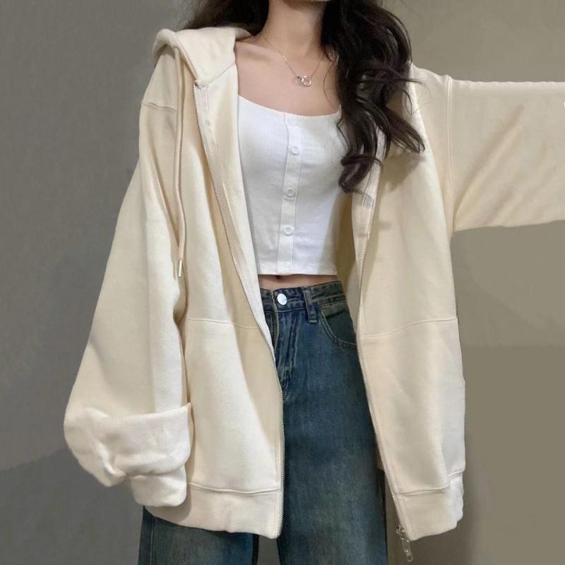 パーカー レディース 韓国風 カジュアル ジップアップ フード付き 普段使い 部屋着 リラックス 伸縮性 ..