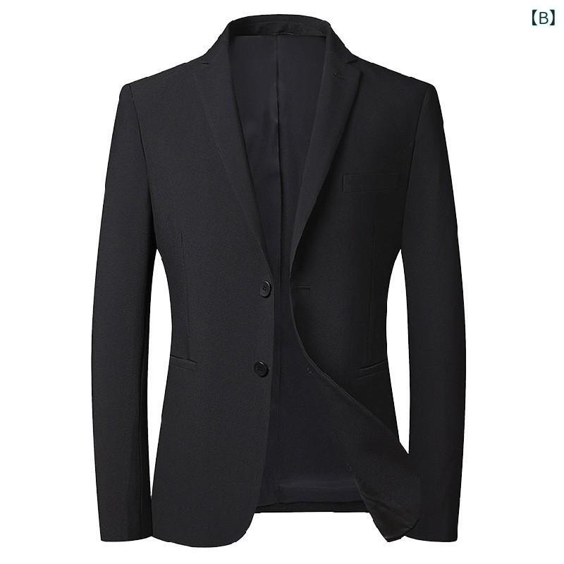 スーツ メンズ 男性用 ウール混紡 ビジネス フォーマル パーティー 結婚式 二次会 修身 無地 ブラック 黒 170 175 180 185 190 195