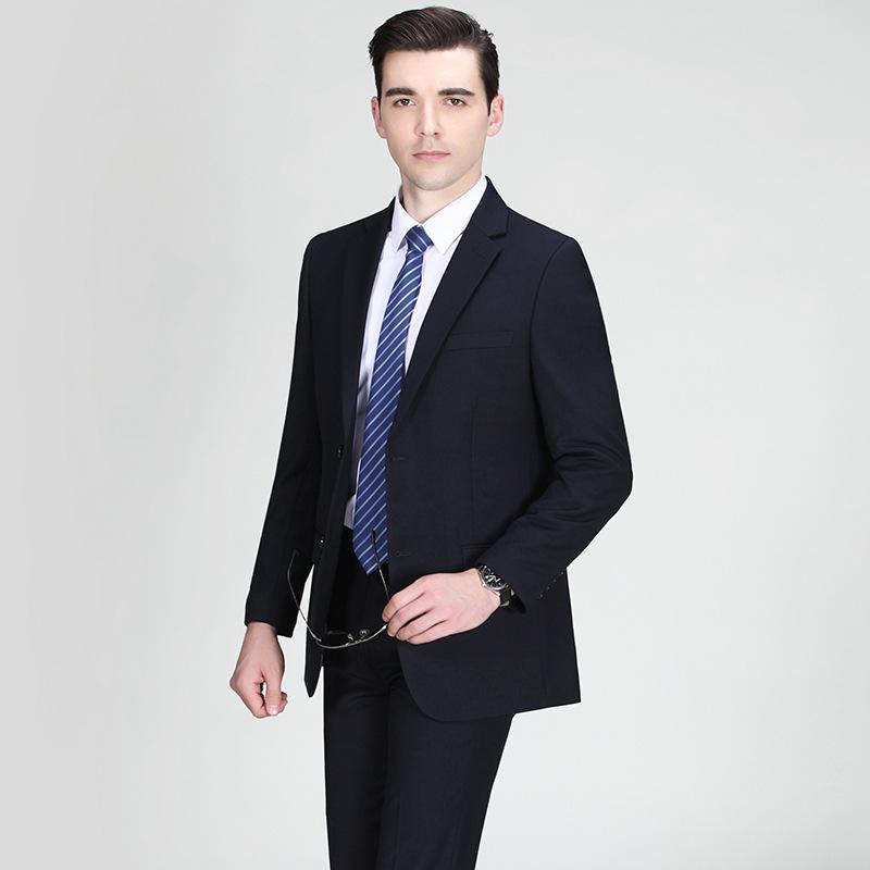 スーツ メンズ 男性用 ビジネス フォーマル ウール 混紡 春秋 ゆったり 紳士服 結婚式 二次会 パーティー 165 170 175 180 185 190 195 紺色 黒