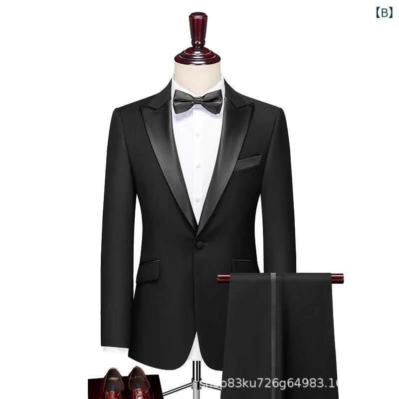 メンズ スーツ 3点セット フォーマル スリムフィット テーラード ビジネス 結婚式 二次会 パーティー 宴会 ポリエステル ブラック