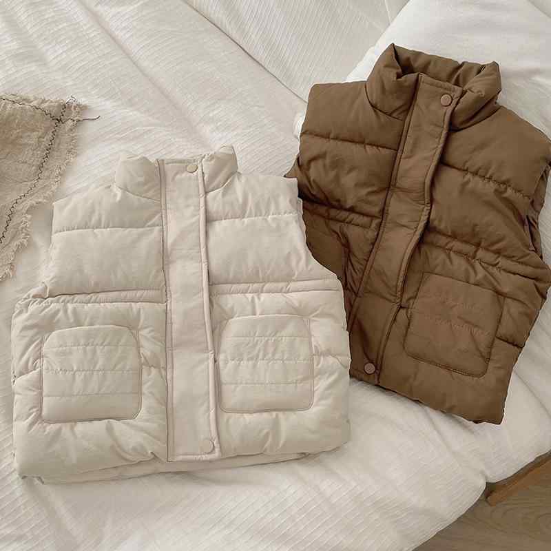 子供用ベスト 秋冬 子供服 ダウン風 中綿入り あったか ジャケット アウター 防寒着 男の子 女の子 キッズ 100cm 110cm 120cm 130cm 140cm
