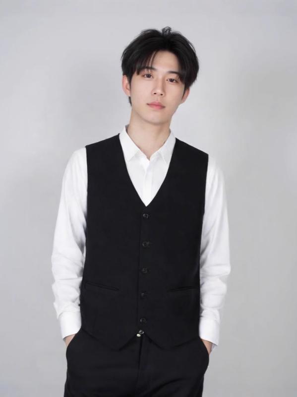 ベスト メンズ 韓国風 スリムフィット フォーマル 結婚式 ビジネス カジュアル シャツ ジレ 春秋 黒 XS..