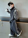 キッズ ボーイズ ジャージ 上下セット 2点セット 長袖 アウター ロングパンツ 男の子 子供服 春秋 カジュアル スポーツ ウェア 綿 120cm 130cm...