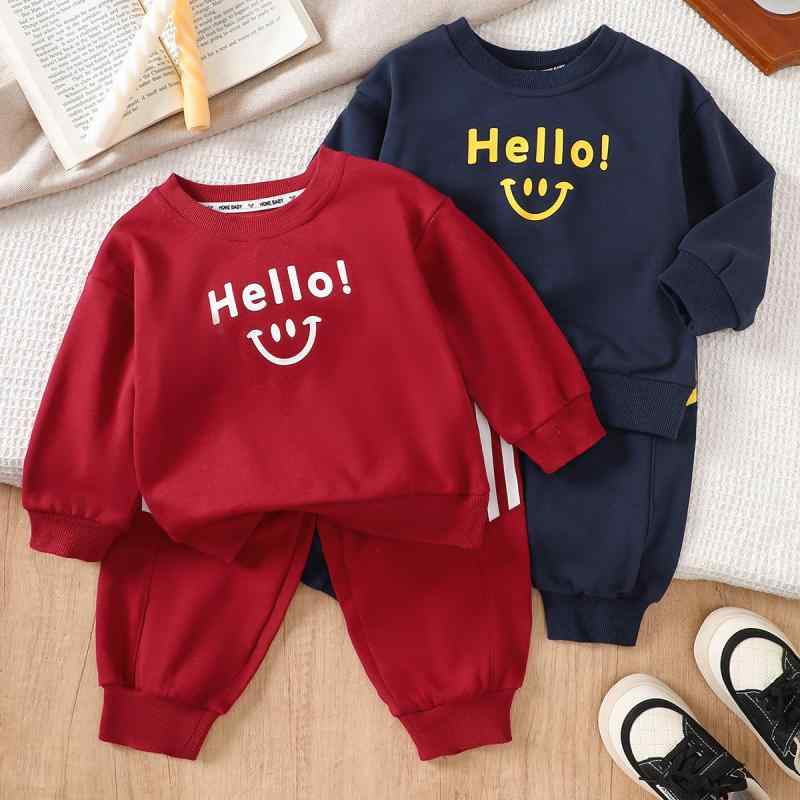 子供用スウェットセットアップ 男の子 春秋 長袖スウェットシャツ パンツ 上下セット かわいい スポーツ 普段使い 通園 通学 80cm 90cm 100cm 110cm 120cm 130cm 綿(4)