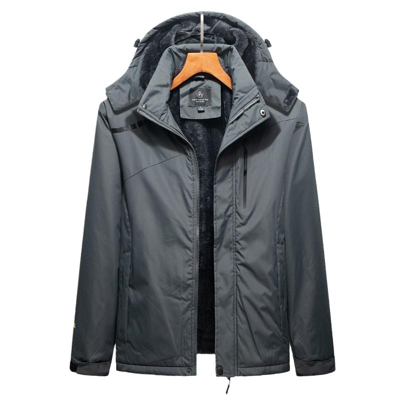 マウンテンパーカー 男女兼用 防風 防水 防寒 裏起毛 登山ウェア スキーウェア アウトドアウェア 大き..