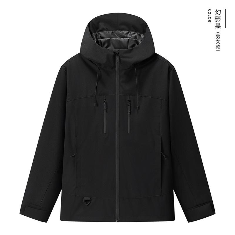 マウンテンパーカー レディース メンズ スプリングコート ペア ファッション アウトドア ジャケット ポリエステル 防風 撥水 ゆったり 無地 カジュアル スモーキーピンク パープル グレー グリーン ブラック