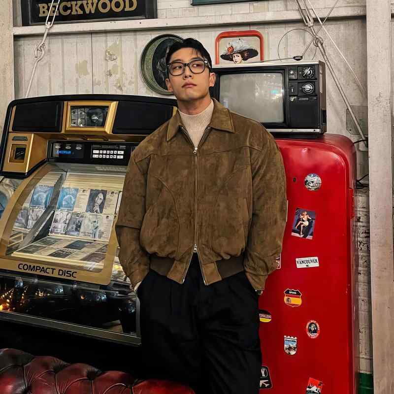 ジャケット 男性用 秋冬 港風 レトロ ショート丈 スエード調 ブルゾン ジャンパー アウター 普段使い ブラウン ブラック(4)