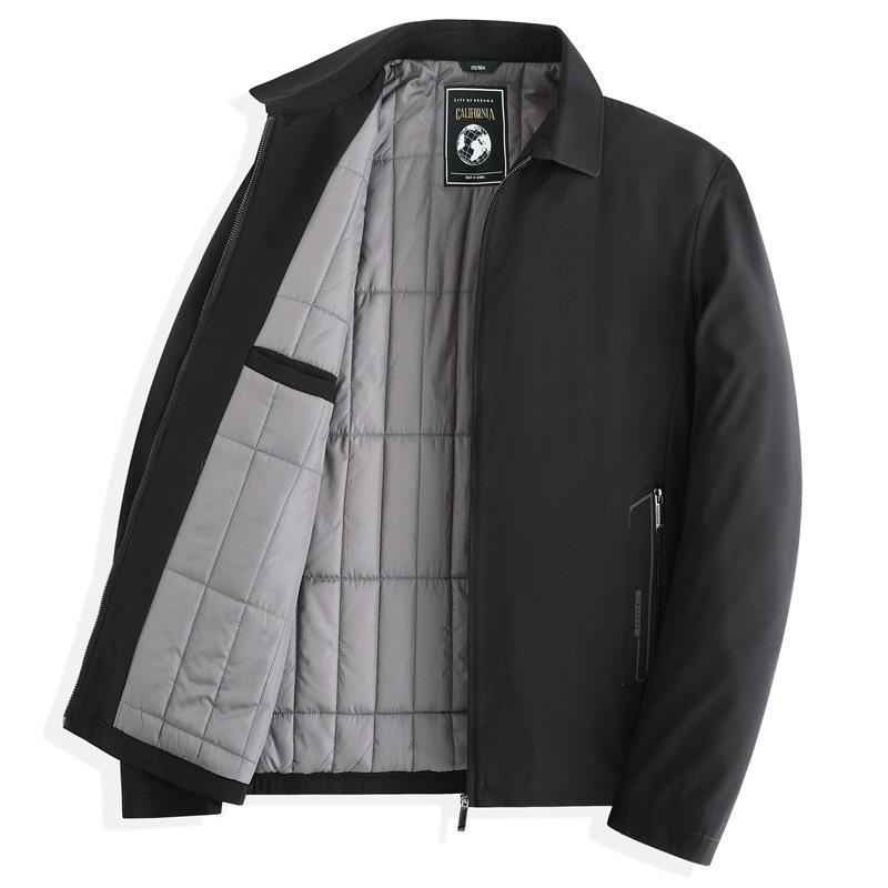 ・商品カテゴリ: ジャケット・スタイル: ビジネス・対象: 成人・領型: 襟付き・フィット: ルーズ・前立て: ジッパー・フード: あり・厚さ: 厚手・柄: 無地・素材: 化繊混紡・混紡率: 100%・シーン: 日常・ディテール: 多ポケット・裾形状: ストレートヘム・袖丈: 長袖・袖のタイプ: レギュラー袖・着丈: レギュラー丈・色: ネイビー(中綿入り), グリーン(中綿入り), ブラック(中綿入り)・サイズ: M, L, XL, XXL, XXXL, XXXXL