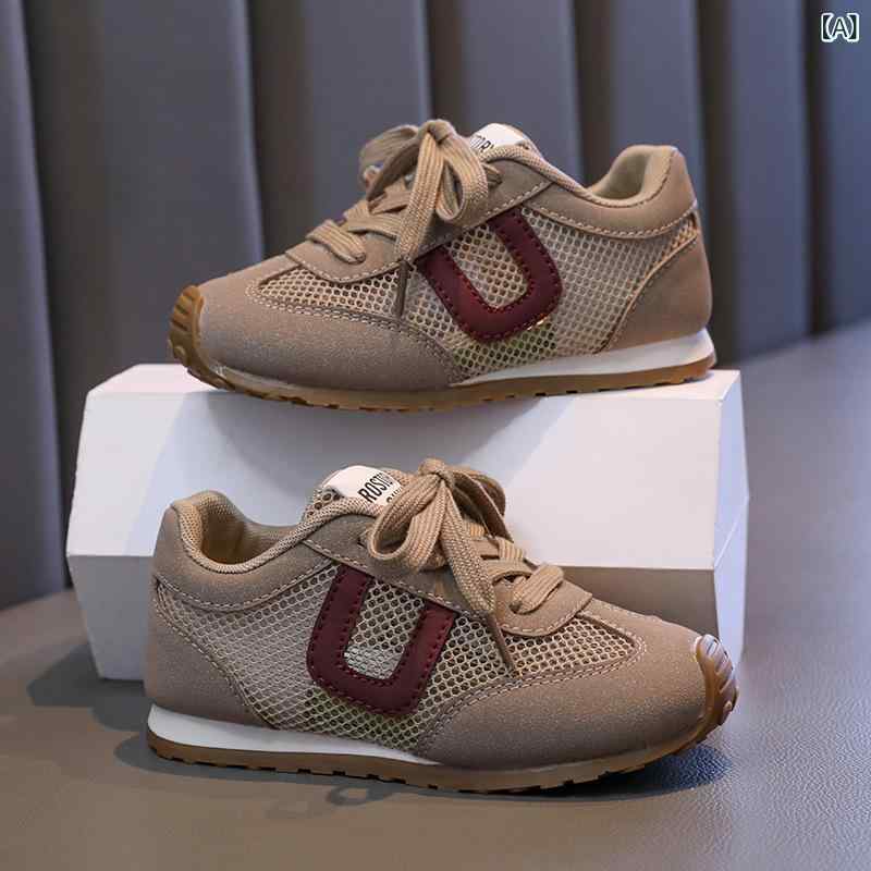 靴 キッズ スニーカー 子供 男の子 女の子 通気性 メッシュ 運動靴 ランニング シューズ 幼稚園 小学生..