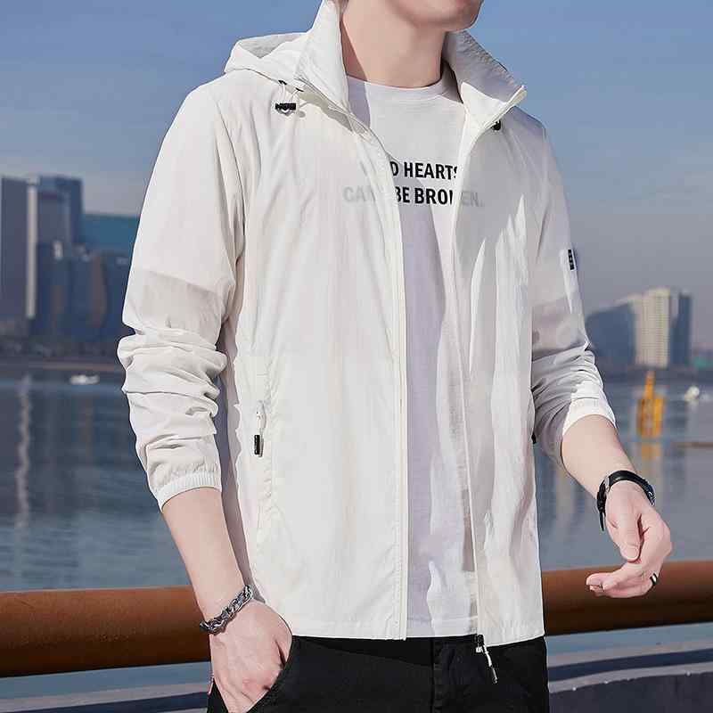 ・カテゴリ: ジャケット・対象: 青年・版型: 合体型・主な素材: ポリエステル繊維・素材: 化学繊維混紡・カラー: ホワイト, 浅ブルー, グレー・サイズ: M, L, XL, XXL, XXXL, XXXXL, 5XL・スタイル: カジュアル・ポケット: ファスナー付き・前立て: ジッパー・フード: 有り・柄: プリント