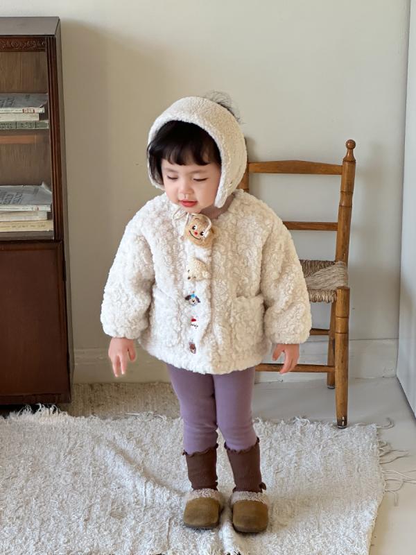 キッズ 女の子 アウター ボアジャケット 韓国風 ジャンパー コート 子供服 かわいい ブルゾン トップス 普段使い お出かけ 73CM 80cm 90cm 1...